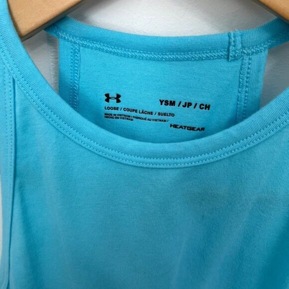 girls Blue Under Armour Tank Top size small - Picture 2 of 4